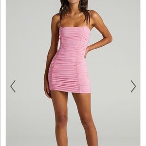 Showpo Nothing but time mini dress pink